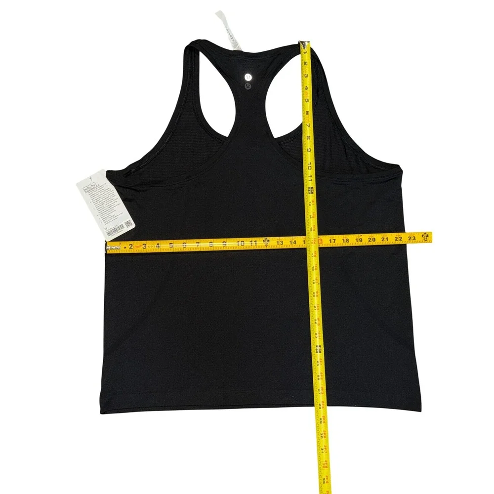 Lululemon Swiftly Tech Racerback 2.0 Tank Top Black Size 18 LW1CHRS NEW